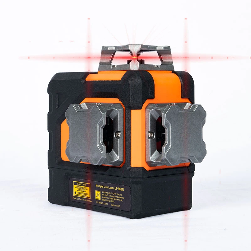Horizontální a vertikální úroveň červeného laseru